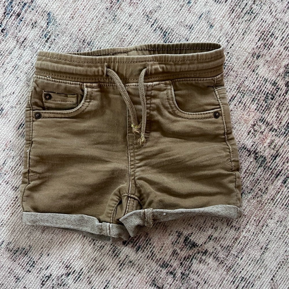 Cat & Jack Tan Shorts Relaxed Summer Style 12 months